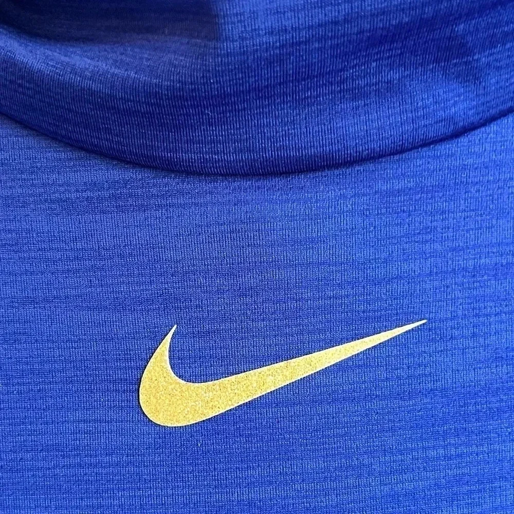 *RARE Nike Dri-Fit Glam Dunk Mid Layer Running top funnel hood women’s Small